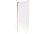 Mexen Next L Paratia Per Vasca 1 Anta 80 X 150 Cm, Ghiaccio, Rame Spazzolato - 895-080-000-03-30-65