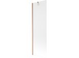 Mexen Next Paratia Per Vasca Da Bagno A 1 Anta 60 X 150 Cm, Satinata, Rame Spazzolato - 895-060-000-00-30-65