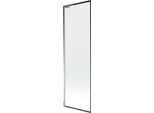 Mexen Next L Paratia Per Vasca Da Bagno A 1 Anta 60 X 150 Cm, Cornice Nera, Oro - 895-060-000-03-70-50