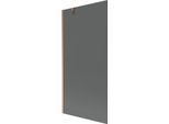 Mexen Next Paratia Per Vasca Da Bagno A 1 Anta 90 X 150 Cm, Grafite, Rame Spazzolato - 895-090-000-00-40-65