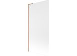 Mexen Next L Paratia Da Vasca A 1 Anta 90 X 150 Cm, Smerigliata, Rame Spazzolato - 895-090-000-03-30-65