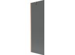 Mexen Next Paratia Per Vasca Da Bagno A 1 Anta 60 X 150 Cm, Grafite, Rame Spazzolato - 895-060-000-00-40-65