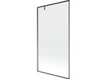 Mexen Next Paratia Per Vasca Da Bagno A 1 Anta 100 X 150 Cm, Cornice Nera, Gun Metal - 895-100-000-00-70-95