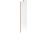 Mexen Next Paravento Per Vasca Da Bagno A 1 Anta 50 X 150 Cm, Brina, Rame Spazzolato - 895-050-000-00-30-65