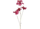 Countryfield Fiore Artificiale Ibisco Fiore Decorativo Oro Rosa 81Cm