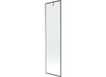 Mexen Next Paravento Doccia Ad 1 Anta 50 X 150 Cm, Cornice Nera, Nichel Spazzolato - 895-050-000-00-70-97