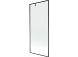 Mexen Next Paratia Da Bagno 1 Anta 80 X 150 Cm, Cornice Nera, Gun Metal - 895-080-000-00-70-95