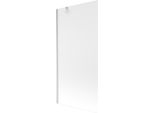 Mexen Next Paratia Da Bagno 1-Anta 90 X 150 Cm, Smerigliato, Nichel Spazzolato - 895-090-000-00-30-97