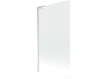 Mexen Next L Parete Per Vasca Ad 1 Anta 100 X 150 Cm, Trasparente, Nichel Spazzolato - 895-100-000-03-00-97