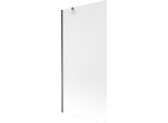 Mexen Next Paratia Per Vasca Da Bagno A 1 Anta 90 X 150 Cm, Brina, Gun Metal - 895-090-000-00-30-95