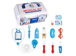 Valigetta Del Dottore Per Bambini Da 15 Pezzi - Gioco Del Dottore E Del Dentista Con Stetoscopio, Spazzolino, Filo Interdentale, Accessori - Set Per Giochi Di Ruolo Con Scatola Portaoggetti
