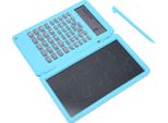 Calcolatrice Tascabile Con Blocco Note – Display Lcd A 10 Cifre, Calcolatrice Scientifica Per Scuola, Ufficio, Riunioni E Famiglia, Azzurro Cielo