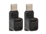 Adattatore 1 A 2 Usb C 3.1 A 90 Angoli, Adattatore Usb C Maschio A Usb C Femmina Ad Angolo Retto, Adattatore Usb C Ad Angolo Retto, Adattatore Di Tipo C A 90 Gradi, Adattatore Di Tipo C Maschio A Tipo C Femmina, Adattatore Di Tipo C Ad Angolo Retto