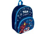 Zaino Asilo Avengers Blu - Zaino Con Tasca Frontale Per Ragazzi