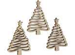 Decorazione A Spargimento Natale In Legno D'abete Naturale 72 Pezzi - Decorazione Da Tavola Festosa