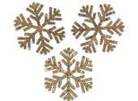 Decorazione Natalizia A Fiocco Di Neve Dorato Ø4Cm 48 Pezzi - Decorazione Festosa E Accattivante