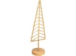 Albero Di Natale Decorazione Stand Metallo Legno Natura H39Cm 2Pcs Rustico Natale Decorazione Tavolo Davanzale Scaffale