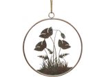Filigrana Decorazione Da Parete Fiori Metallo Aspetto Vintage Decorazione Primavera