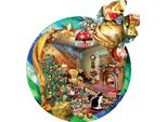 Sunsout Puzzle Fireside Ornament - 750 Pezzi Motivo Natalizio