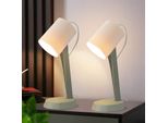Zmh Lampada Da Tavolo Kabels Verde Comodino Set Di 2 Lampada Da Tavolo Soggiorno E14 Lampade Da Tavolo Stile Country Moderno Per Tavolo Da Pranzo Camera Da Letto