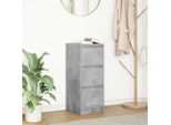 Vidaxl Credenza Grigio Cemento 29,5X34X76 Cm Materiale A Base Di Legno