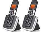 Bisofice Sistema Telefonico Cordless Espandibile Con Display A 3 Linee Supporto 5 Microtelefoni Connessione Blocco Chiamate Chiamate A Mani Libere Conferenza Intercomunicante Funzione Mute 16 Lingue Con Per Ufficio Affari Casa Famiglia - 2 Microtelefoni E 2 Basi