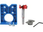 Kit Di Dima Di Cerniera Da 35 Mm Alesatura Del Foro Punta Di Trapano Guida Di Localizzazione Foro Di Lavorazione Del Legno Per La Porta Del Gabinetto