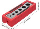 Dima Per Fori Tascabili Localizzatore Di Fori Guida Alla Foratura Per La Lavorazione Del Legno Strumenti Per La Lavorazione Del Legno Posizionatore Di Punzoni Kit Di Tasselli Accessorio Per Elettroutensili