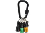 6Pcs Keychain Extension Bar Hex Shank Screwdriver Bit Holders Socket Adapter Quick Release Tool
