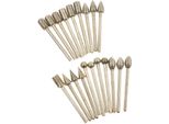 20PCS Set Di Frese Diamantate Con Gambo Da 3 Mm Accessori Per Utensili Rotanti Per L'intaglio Della Pietra, La Levigatura E La Lucidatura Di Incisioni
