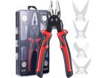 5In1 Set Di Pinze Multifunzionali A Testa Intercambiabile Pinze Per Fili D'acciaio Pinze Per Spelatura A Morsa Set Di Strumenti Di Manutenzione Elettronica Multiuso Per Elettricisti