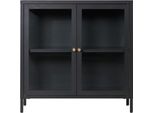 Credenza Dalby 2 Ante In Vetro Nero.