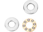 Set Di 10 Pezzi Di Cuscinetti Assiali A Sfere Miniaturizzati In Acciaio Piatto Ad Alta Precisione (F4-9M 4X9X4Mm)