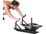 Slitta Per L'allenamento Della Forza - Slitta Portapesi Nera - Portata 227 Kg - Attrezzatura Fitness Per L'allenamento A Casa
