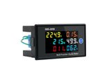 Misuratore Digitale Multifunzionale Monofase - Display Lcd Per Tensione, Corrente, Potenza, Frequenza, Energia E Fattore Di Potenza, Misuratore Ca
