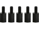 100Pcs M2 M3 M4 Nylon Plastica Esagonale Maschio Femmina Femmina Distanziatore Testa Rotonda Vite Dado