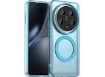 Custodia Magnetica Per Xiaomi 14 Ultra, Sottile Custodia Traslucida Opaca Antiurto Blu
