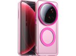 Custodia Magnetica Per Xiaomi 15 Ultra, Sottile Custodia Traslucida Opaca Antiurto Rosso