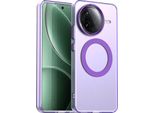 Custodia Magnetica Per Xiaomi Redmi K80, Sottile Custodia Antiurto Traslucida Opaca Viola