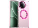 Custodia Magnetica Per Xiaomi Redmi K80, Sottile Custodia Traslucida Opaca Antiurto Rosso