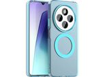 Custodia Magnetica Per Xiaomi Redmi 14C / Xiaomi Redmi 14R, Sottile Custodia Traslucida Opaca Antiurto Blu