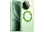 Custodia Magnetica Per Xiaomi Redmi K80 Pro, Sottile Custodia Antiurto Traslucida Opaca Verde