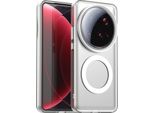 Custodia Magnetica Per Xiaomi 15 Ultra, Sottile Custodia Traslucida Opaca Antiurto Bianco