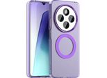 Custodia Magnetica Per Xiaomi Redmi 14C / Xiaomi Redmi 14R, Sottile Custodia Antiurto Traslucida Opaca Viola