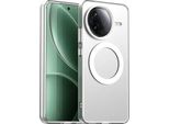 Custodia Magnetica Per Xiaomi Redmi K80, Sottile Custodia Traslucida Opaca Antiurto Bianco