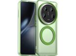 Custodia Magnetica Per Xiaomi 14 Ultra, Sottile Custodia Traslucida Opaca Antiurto Verde