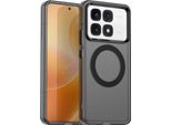 Custodia Magnetica Per Xiaomi Redmi K70 Ultra, Sottile Custodia Traslucida Opaca Antiurto Nero