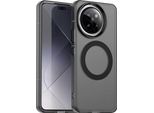 Custodia Magnetica Per Xiaomi 14 Civi / Civi 4 Pro, Sottile Custodia Antiurto Traslucida Opaca Nero