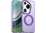 Custodia Magnetica Per Huawei Pura 70 Ultra, Sottile Custodia Traslucida Opaca Antiurto Viola
