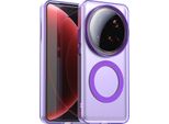 Custodia Magnetica Per Xiaomi 15 Ultra, Sottile Custodia Traslucida Opaca Antiurto Viola